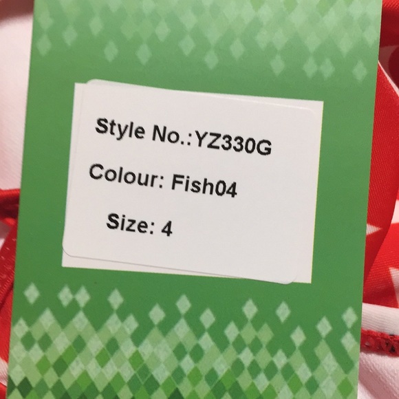 Red Fish Two Piece - Picture 2 of 2